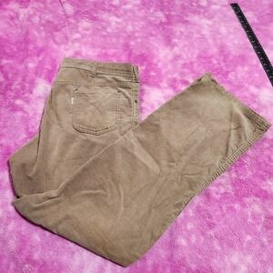 Vintage Levis For Men Skosh More Room Corduroy Pants Tan Brown 36x31 White Tab